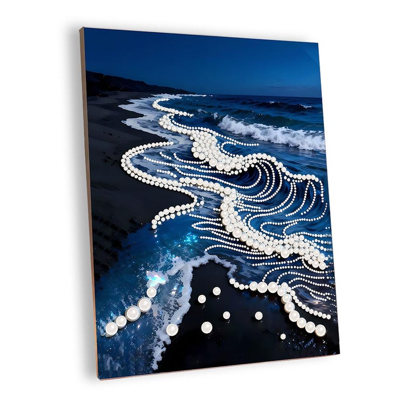DIY Pearl Painting: God of Wealth Auspicious Pearl Stickers, Self-Adhesive Style, Wedding Celebration Gift for Best Friend